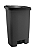 Lixeira com Pedal 50L Haus Preta - Design e Alta Qualidade - Imagem 1