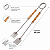 Pegador Para Churrasco 46cm Aço Inox Profissional Grelha Kort - Imagem 3
