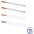 Kit 4 Espetos para Churrasco 85cm Aço Inox Kort - Imagem 1