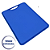 Tábua de Corte Plástica Prime 40x30cm Placa Cozinha Resistente Cor Azul - Imagem 3