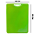 Tábua de Corte Plástica Prime 40x30cm Placa Cozinha Resistente Cor Verde - Imagem 3