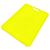 Tábua de Corte Plástica Prime 40x30cm Placa Cozinha Resistente Cor Amarelo - Imagem 1