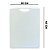 Tábua de Corte Plástica Prime 40x30cm Placa Cozinha Resistente Cor Branca - Imagem 4