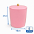 Kit 2 Lixeira 5L Rosa Tampa Banheiro Cozinha Compacta Haus - Imagem 3