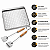 Kit Churrasco Grelha Inox 29x39 + Pegador 46cm Profissional Kort - Imagem 5