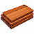 Kit 3 Tábuas De Corte Madeira Maciça Cozinha Carne Legumes 27x15cm Essence - Imagem 1