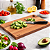Kit 3 Tábuas De Corte Madeira Maciça Cozinha Carne Legumes 27x15cm Essence - Imagem 2