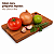Kit 3 Tábuas De Corte Madeira Maciça Cozinha Carne Legumes 27x15cm Essence - Imagem 5