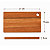 Kit 3 Tábuas De Corte Madeira Maciça Cozinha Carne Legumes 27x15cm Essence - Imagem 3