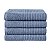 Kit 4 Toalhas de Banho Azul Jeans 100% Algodão Linha Paris - Imagem 1