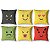 Kit 6 Capas De Almofada Decorativa Estampada Emoji Digital - Imagem 1