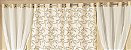 Cortina Savana 3,00m X 2,60m Para Varão Simples  Cetim Marfim - Imagem 2