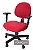 Capa De Cadeira Giratória de Escritório 1 Peça Vermelha - Imagem 1