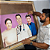A SUA ENCOMENDA DE RETRATO, PINTURA EM TELA, COM 3 PESSOA NO QUADRO, TAMANHO 50/70 cm. - Imagem 1