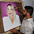 A sua encomenda de retrato, pintura em tela, com 1 pessoa no quadro, tamanho 50/70cm - Imagem 8