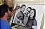 A SUA ENCOMENDA DE RETRATO REALISTA A LÁPIS, COM 3 PESSOAS NO QUADRO, TAMANHO 50/66 cm. - Imagem 6