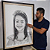 A SUA ENCOMENDA DE RETRATO REALISTA A LÁPIS, COM UMA PESSOA NO QUADRO, TAMANHO 66/96 cm. - Imagem 4