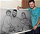 A SUA ENCOMENDA DE RETRATO REALISTA A LÁPIS, COM QUATRO PESSOAS NO QUADRO, TAMANHO 66/96 cm. - Imagem 8