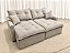 Sofá Cama Siena 2.00m Sem Caixa D28 Soft - Veludo Bege - Imagem 3