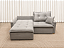 Sofá Cama Siena 2.00m Sem Caixa D28 Soft - Veludo Cinza Claro - Imagem 5