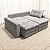 Sofá Cama RM 442 2.00m Sem Caixa D33 - Veludo Cinza Claro - Imagem 6