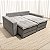 Sofá Cama RM 442 2.00m Sem Caixa D33 - Veludo Cinza Claro - Imagem 5