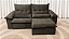Sofá Retrátil e Reclinável Florença 2.50m D33 Soft Molas Ensacadas – Veludo Capuccino - Imagem 2