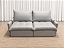 Sofá Cama Lis 2.00m Sem Caixa D28 Soft - Bouclé Cinza Mesclado - Imagem 1