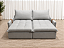 Sofá Cama Lis 2.00m Sem Caixa D28 Soft - Bouclé Cinza Mesclado - Imagem 6