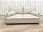 Sofá Lupe 189 3 Lugares 2.00m D33 - Bouclé Branco - Imagem 1