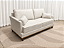 Sofá Lupe 189 3 Lugares 2.00m D33 - Bouclé Branco - Imagem 2