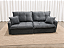 Sofá Cama Mariana 2.25m Sem Caixa D28 Soft 442 - Veludo Cinza - Imagem 2