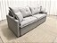 Sofá Cama Siena 2.20m Sem Caixa D28 Soft - Linho Cinza Claro - Imagem 4