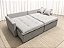 Sofá Cama Siena 2.20m Sem Caixa D28 Soft - Linho Cinza Claro - Imagem 3