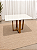 Mesa de Jantar Larissa 120x90 Vidro Off/Base Madeira + 4 Cad. Tela Bruna Madeira Maciça - Linho Bege - Imagem 5