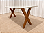 Mesa de Jantar Jasmine 180x90 Vidro Off/Base Madeira + 4 Cad. Tela Bruna Madeira Maciça - Linho Bege + 2 Cadeiras Madisson Linho Cinza - Imagem 7