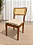 Mesa de Jantar Jasmine 180x90 Vidro Off/Base Madeira + 4 Cad. Tela Bruna Madeira Maciça - Linho Bege + 2 Cadeiras Madisson Linho Cinza - Imagem 5