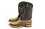 Bota Masculina Goyazes Exótica - Jacare Tabaco - Couro Pit Stop Preto - Couro 1018-JEC - Imagem 3