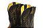 Bota Masculina Goyazes Exótica - Jacare Tabaco - Couro Pit Stop Preto - Couro 1018-JEC - Imagem 6