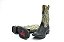 Bota Masculina Goyazes Exótica - Avestruz Lisa Barriga Preto - Couro Waco Cimento - Flex - Imagem 7