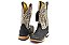 Bota Masculina Goyazes Couro Pit Stop Preto - Couro Waco Cimento - Imagem 6