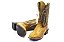 Bota Masculina Goyazes Exótica - Jacaré Barriga Havana - Couro Dallas Furta Cor - Solado Power - Imagem 7