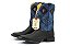 Bota Masculina Goyazes Couro Pit Stop Preto - Couro Dallas Turquesa - Flex - Imagem 1