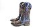 Bota Feminina Goyazes Couro Flex Metal Azul - Couro Flex Metal Azul - Flex - Imagem 3