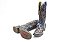 Bota Feminina Goyazes Couro Flex Metal Azul - Couro Flex Metal Azul - Flex - Imagem 7