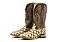 Bota Feminina Goyazes Exótica - Pirarucu Bege - Couro Atlanta Carmel - Couro - Imagem 1