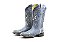 Bota Feminina Goyazes Bico Quadrado / Cabardino Azul /Cabardino Azul - Solado Flex - Imagem 1