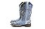 Bota Feminina Goyazes Bico Quadrado / Cabardino Azul /Cabardino Azul - Solado Flex - Imagem 3