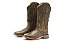 Bota Feminina Goyazes Exótica - Jacare Tabaco - Couro Dallas Furta Cor - Couro - Imagem 1