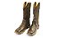 Bota Feminina Goyazes Exótica - Jacare Tabaco - Couro Dallas Furta Cor - Couro - Imagem 5